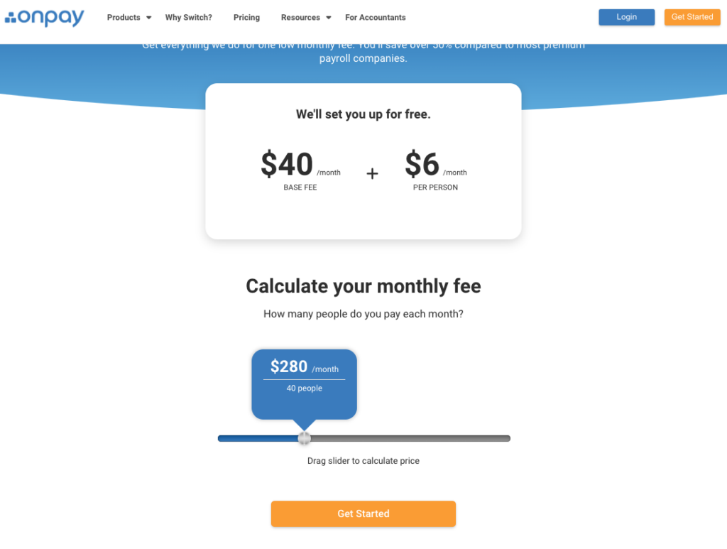 onpay pricing